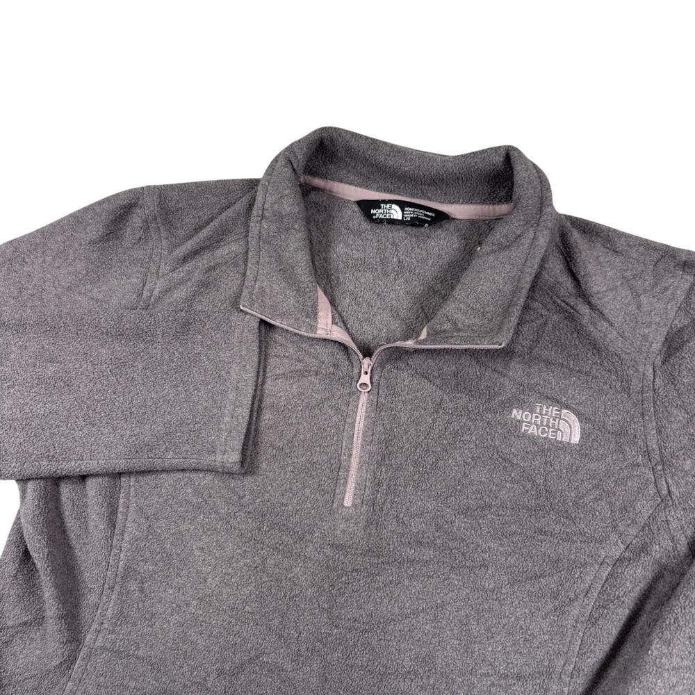 The North Face Fleece Pullover Womens L Purple TKA 100 Quarter Zip Jacket